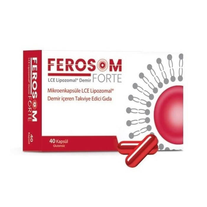 Ferosom Forte Lipozomal Demir 40 Kapsül - 1