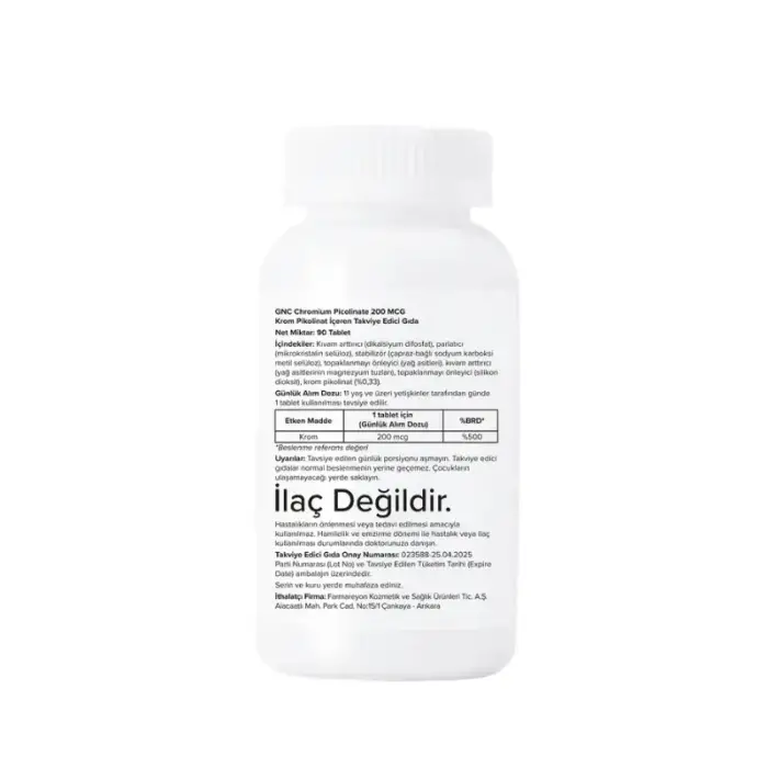 GNC Chromium Picolinate 200 mcg 90 Tablet - 2
