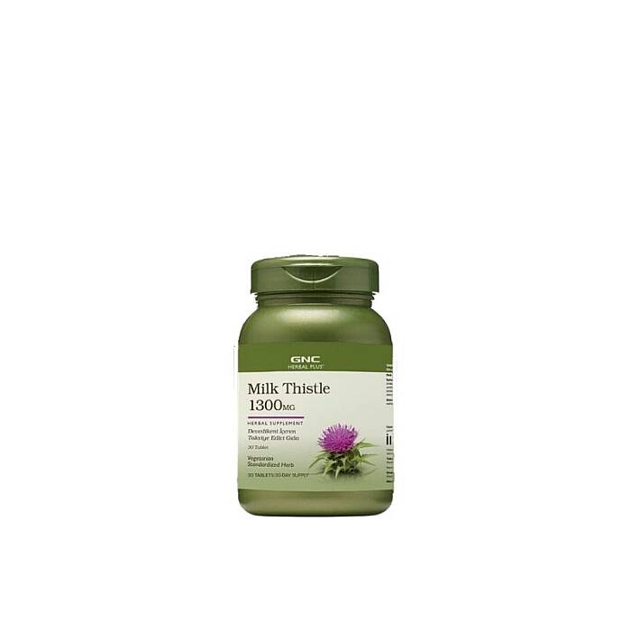 GNC Herbal Plus Milk Thistle 1300 mg 30 Tablet - 1