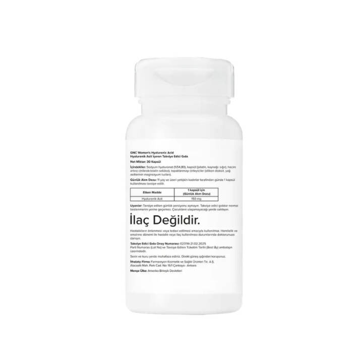 GNC Women's Hyaluronic Acid 30 Kapsül - 2