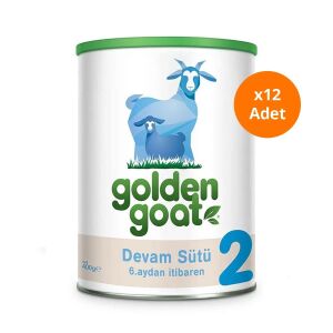 Golden Goat 2 Keçi Devam Sütü 400 gr x12 Adet - Golden Goat