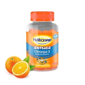 Haliborange Softies Omega 3 & Multivitamin Portakal Aromalı 60 Adet Çiğneme Tableti - Haliborange