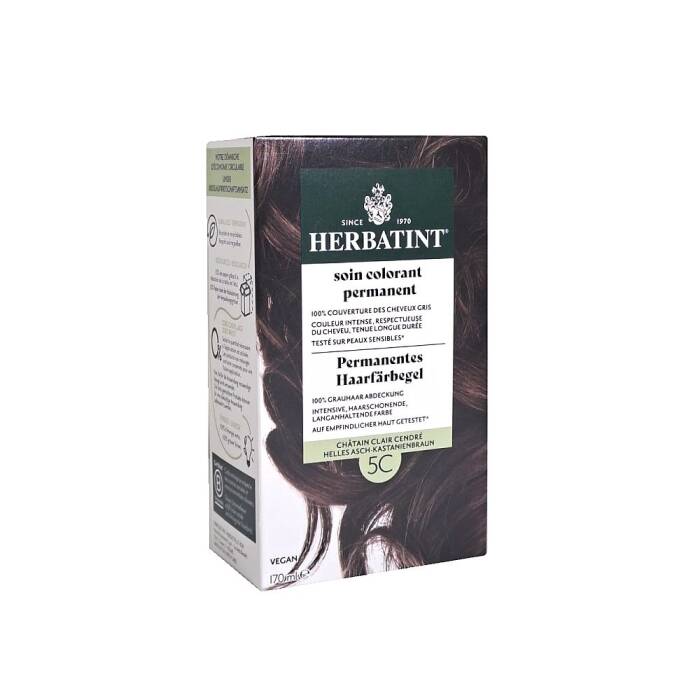 Herbatint Saç Boyası 5C Light Ash Chestnut - Açık Küllü Kestane - 1