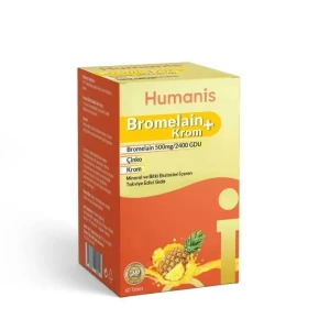 Humanis Bromelain + Krom 60 Tablet - Humanis