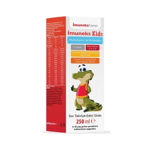 Imuneks Kids Multivitamin ve Mineraller İçeren Takviye Edici Gıda 250 ml - Imuneks