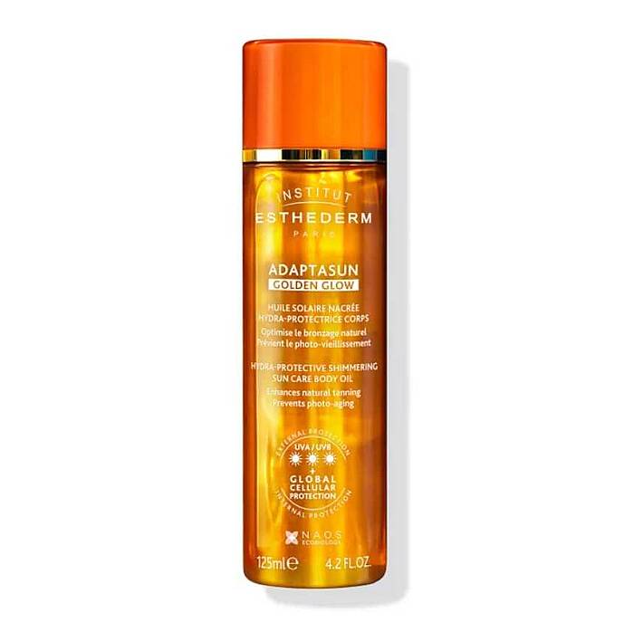 Institut Esthederm Adaptasun Hydra-Protective Golden Glow Sun Care Body Oil Işıltılı Spf Vücut Yağı 125 ml - 1