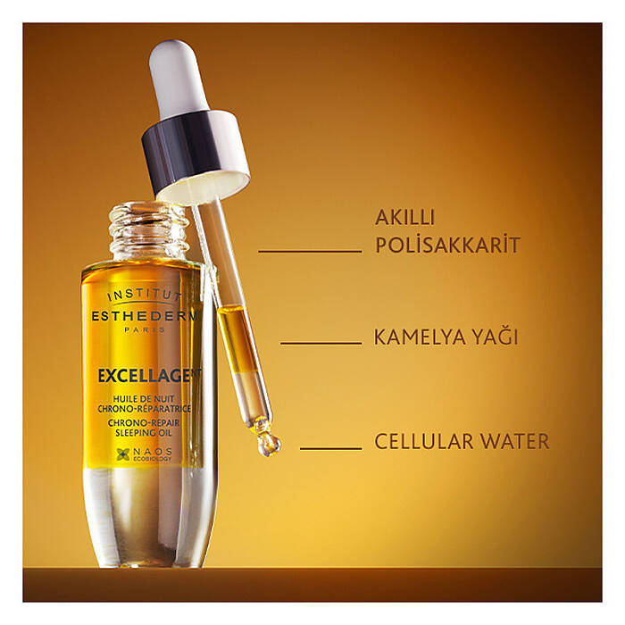 Institut Esthederm Excellage Yenileyici Gece Bakım Yağı 30 ml - 3