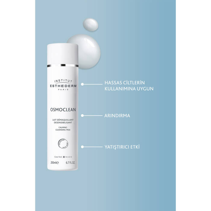 Institut Esthederm Osmoclean Calming Cleansing Milk 200 ml Yüz Temizleme Sütü - 4