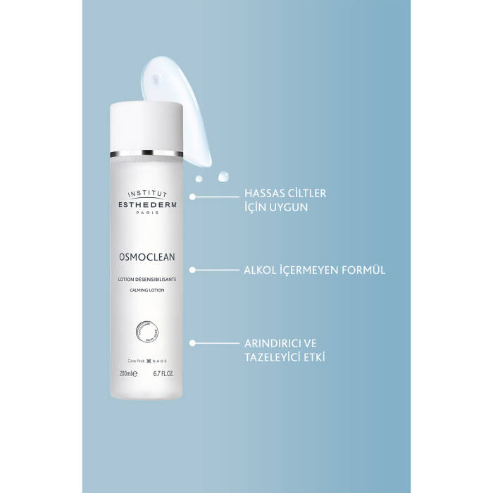 Institut Esthederm Osmoclean Hassas Cilt Tipleri için Yatıştırıcı Alkolsüz Temizleyici Tonik 200 ml - 4