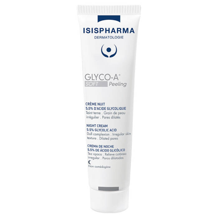 Isis Pharma Glyco-A Soft Peeling Night Cream 5-5% Glycolic Acid 30 ml - 1