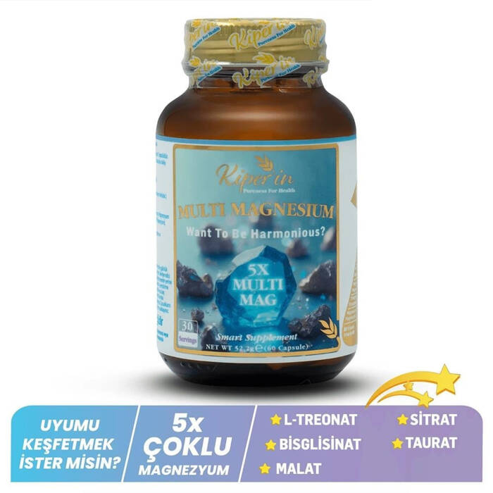 Kiperin Multi Magnesium 5X 60 Kapsül - 1