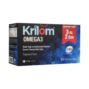 Krilom Omega 3 50 Yumuşak Kapsül - 3 Al 2 Öde - Tab