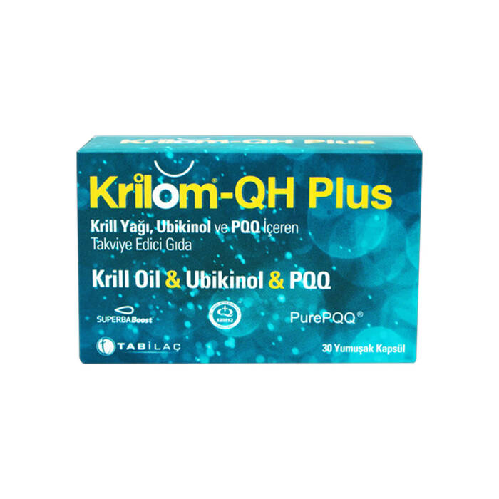 Krilom-QH Plus Krill Oil & Ubikinol & PQQ 30 Yumuşak Kapsül - 1