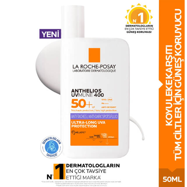 La Roche Posay Anthelios UVmune Anti-Dark Spots Fluid Güneş Kremi SPF50+ 50 ml - 3
