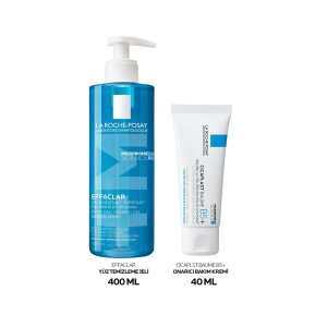 La Roche Posay Yağlı ve Akneye Eğilimli Ciltler için Onarıcı Cilt Bakım Seti - La Roche Posay