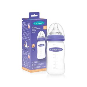 Lansinoh Biberon ve Natural Wave Biberon Emziği 240 ml - Orta Akış (M) - Lansinoh