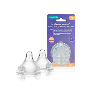 Lansinoh Natural Wave Biberon Emziği - Orta Akış (M) - Lansinoh