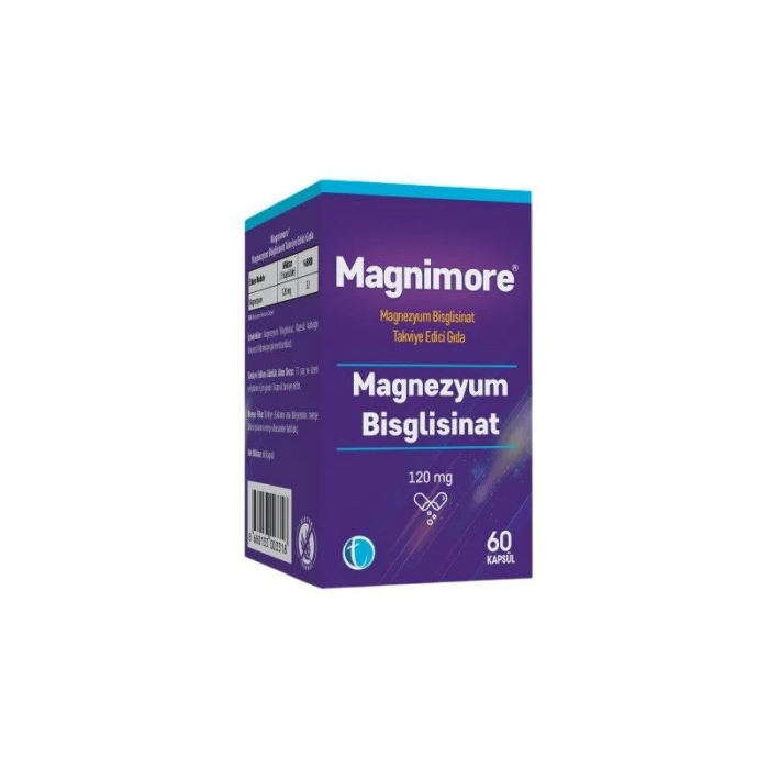 Magnimore Magnezyum Bisglisinat 60 Kapsül - 1