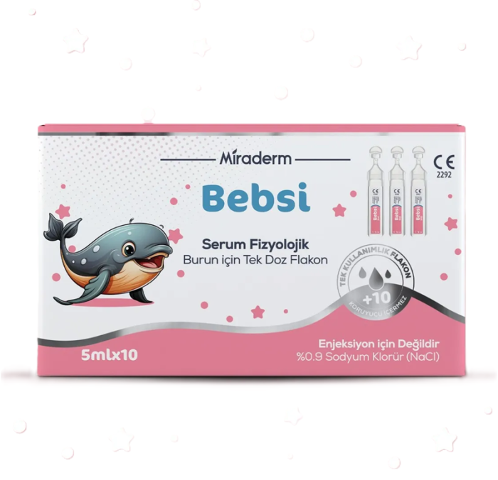 Miraderm Bebsi Serum Fizyolojik 5 ml x 20 Flakon - 1