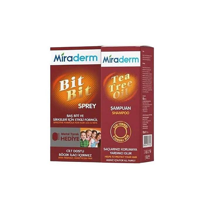 Miraderm Bit Bit Şampuan 150 ml + Bit Bit Sprey 100 ml  - 1