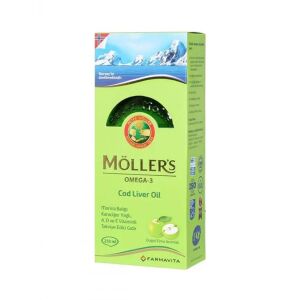 Möller's Omega-3 Doğal Elma Aromalı Balık Yağı Şurubu 250 ml - Möllers