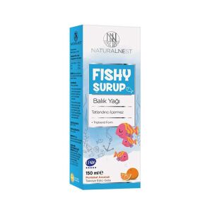 Naturalnest Fishy Portakal Aromalı Balık Yağı Şurubu 150 ml - Naturalnest