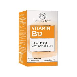 Naturalnest Vitamin B12 Metilkobalamin 1000 mcg 60 Dilaltı Tablet - Naturalnest