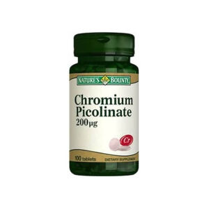 Nature's Bounty Chromium Picolinate 200 mcg 100 Tablet - Nature's Bounty