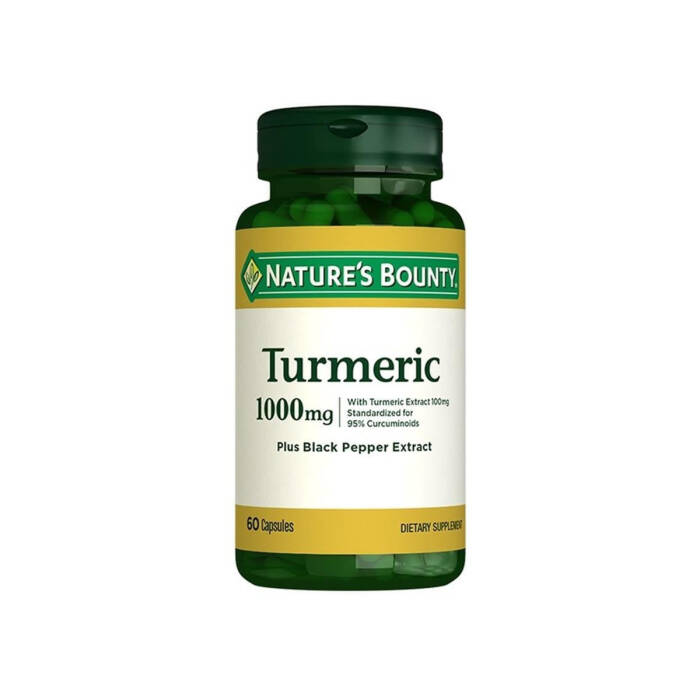 Nature's Bounty Turmeric 1000 mg Plus Black Pepper Extract 60 Kapsül - 1