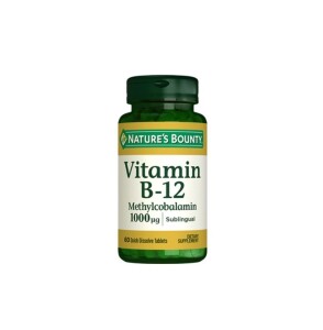 Nature's Bounty Vitamin B12 Methylcobalamin 1000 mcg 60 Dilaltı Tablet - Nature's Bounty