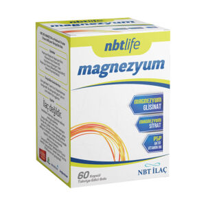NBT Life Magnezyum Bisglisinat ve Sitrat 60 Kapsül - NBT Life