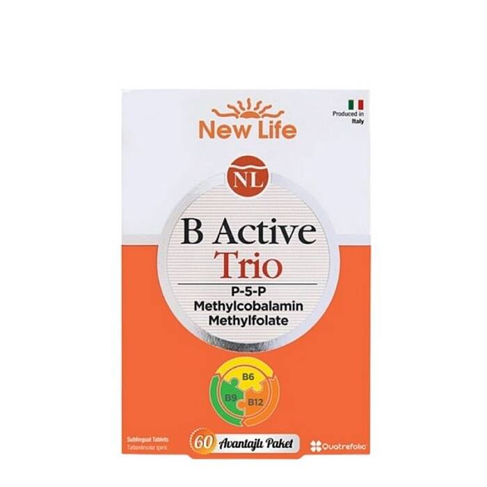 New Life B Active Trio 60 Dil Altı Tablet - 1