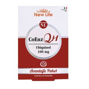 New Life CoEnz QH Ubiquinol 100 mg 60 Yumuşak Kapsül - New Life
