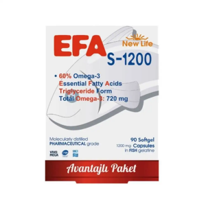 New Life EFA S-1200 Omega-3 90 Yumuşak Kapsül - New Life