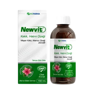 Newvit Kekik Hatmi Çiçeği Çilek Aromalı Şurup 150 ml - RC Farma