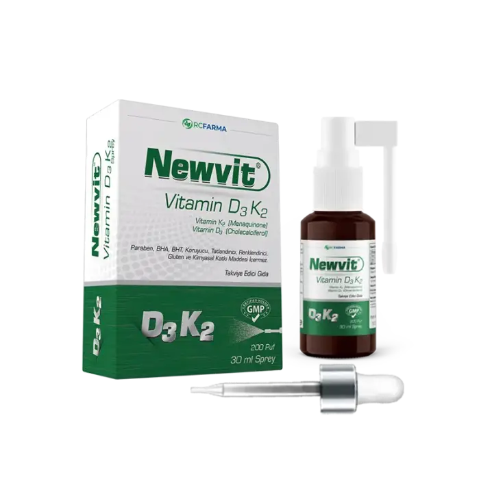 Newvit Vitamin D3 K2 Sprey 30 ml - 1