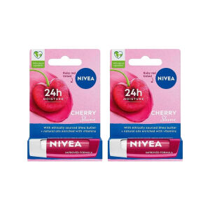 Nivea Cherry Shine Kiraz Dudak Bakım Kremi 4.8 gr x 2 Adet - Nivea