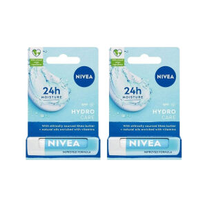 Nivea Hydro Care SPF 15 Dudak Bakım Kremi 4.8 gr x 2 Adet - Nivea