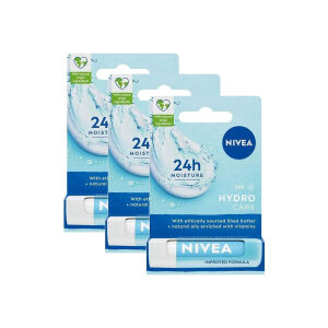 Nivea Hydro Care SPF 15 Dudak Bakım Kremi 4.8 gr x 3 Adet - Nivea
