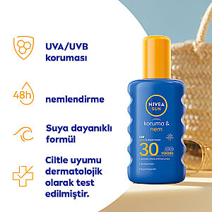 Nivea Sun Koruma & Nem Güneş Spreyi SPF30 200 ml - 2