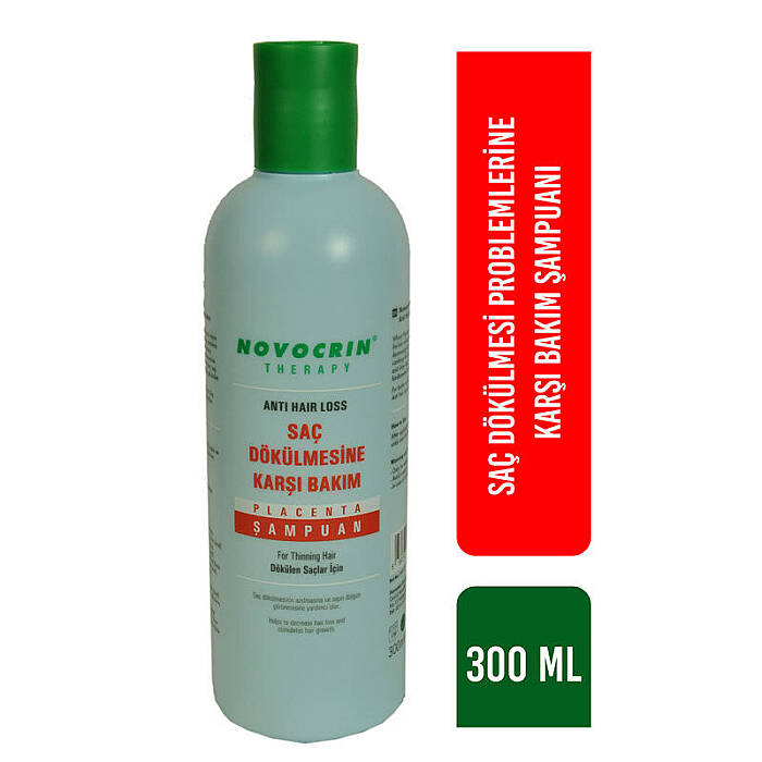 Novocrin Placenta Saç Dökülmesine Karşı Bakım Şampuanı 300 ml - 1
