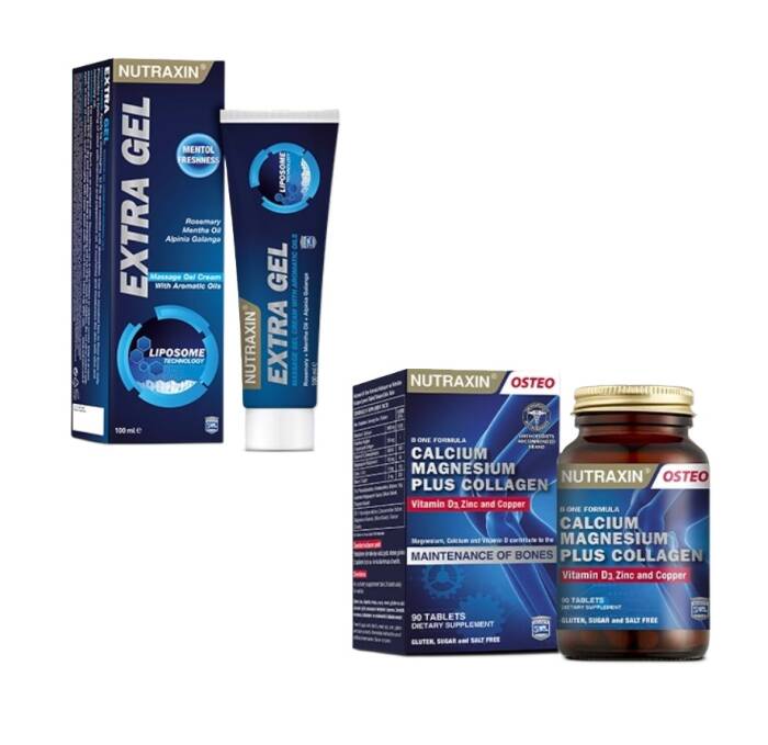 Nutraxin Extra Gel Aromatik Yağlar İçeren Masaj Jeli 100 ml + Nutraxin B-One Formula 90 Tablet - 2