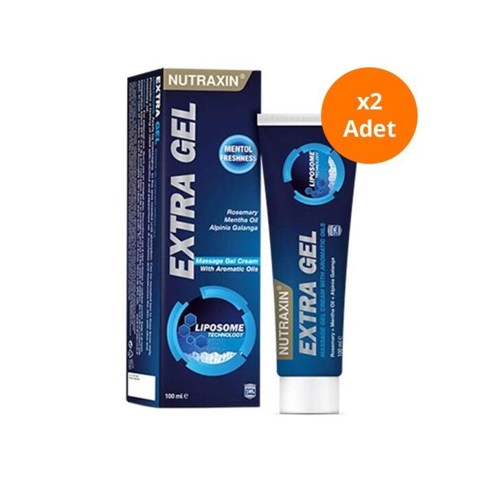 Nutraxin Extra Gel Aromatik Yağlar İçeren Masaj Jeli 100 ml x 2 Adet - 1