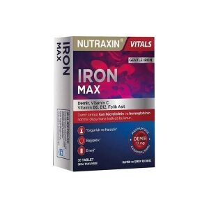 Nutraxin Iron Max 17 mg 30 Tablet - Nutraxin