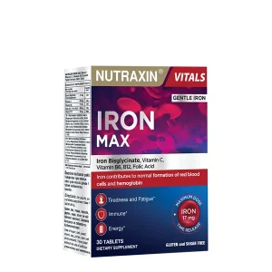 Nutraxin Iron Max 17 mg 30 Tablet - Nutraxin