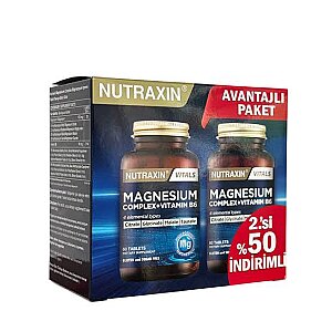 Nutraxin Magnesium Complex Vitamin B6 60 + 60 Tablet - 2.si %50 İndirimli - Nutraxin