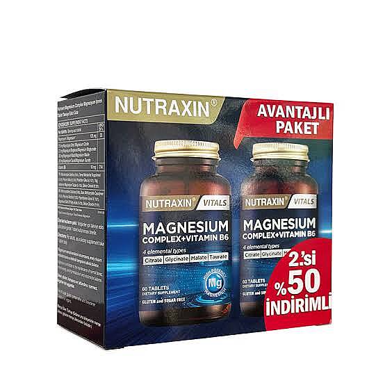 Nutraxin Magnesium Complex Vitamin B6 60 + 60 Tablet - 2.si %50 İndirimli - 1