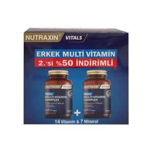 Nutraxin Men's Multi Vitamin Complex 60 Tablet - İkincisi %50 İndirimli - Nutraxin