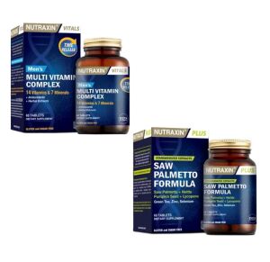 Nutraxin Men's Multi Vitamin Complex 60 Tablet + Nutraxin Saw Palmetto Formula 60 Tablet - 2