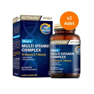 Nutraxin Men's Multi Vitamin Complex 60 Tablet x2 Adet - Nutraxin